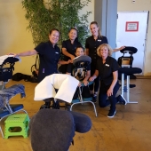 Masseren bezoekers evenement